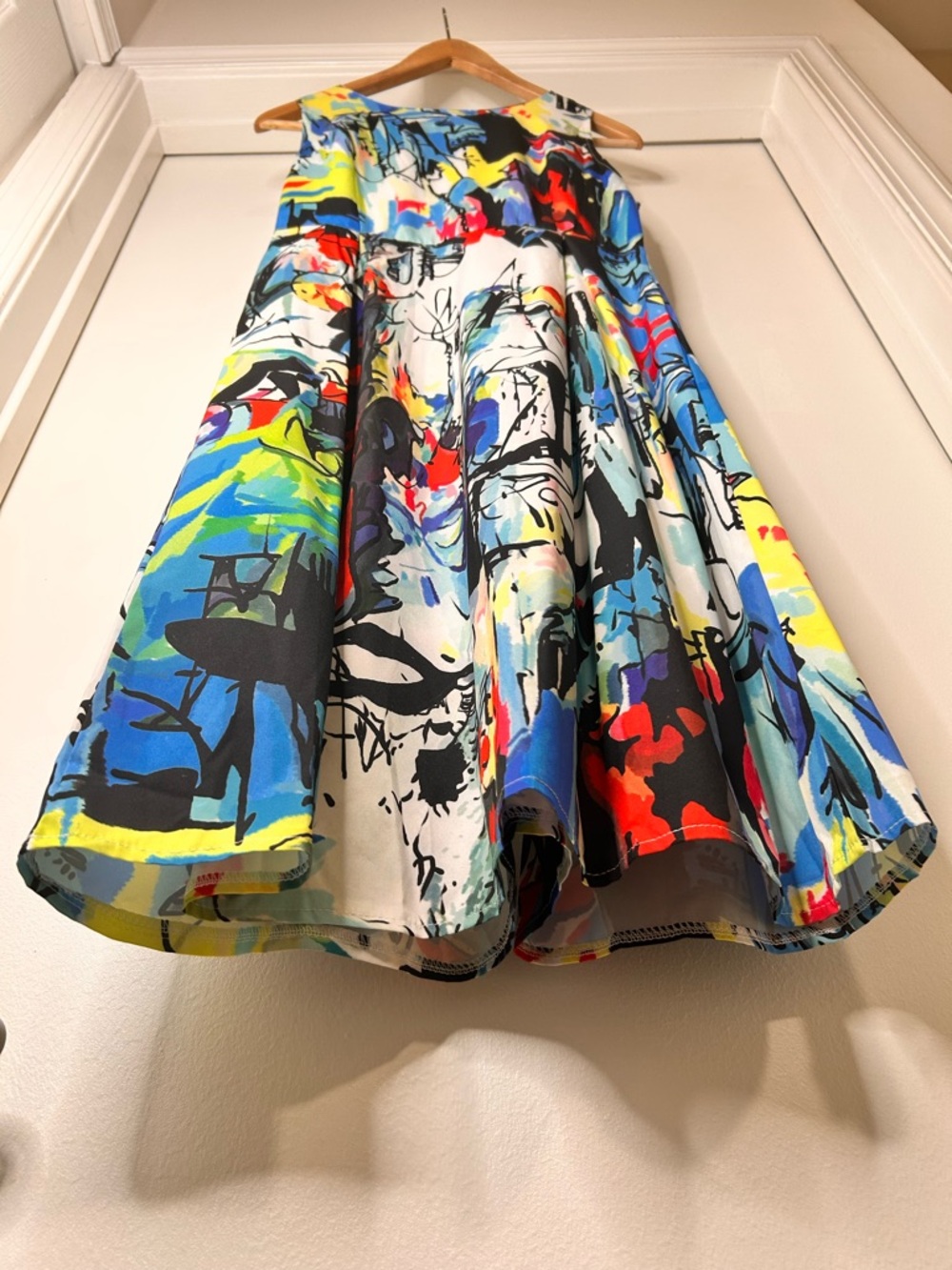 Sucrefas Multicolored Abstract Sleeveless Dress - Size Medium - Picture 3 of 14